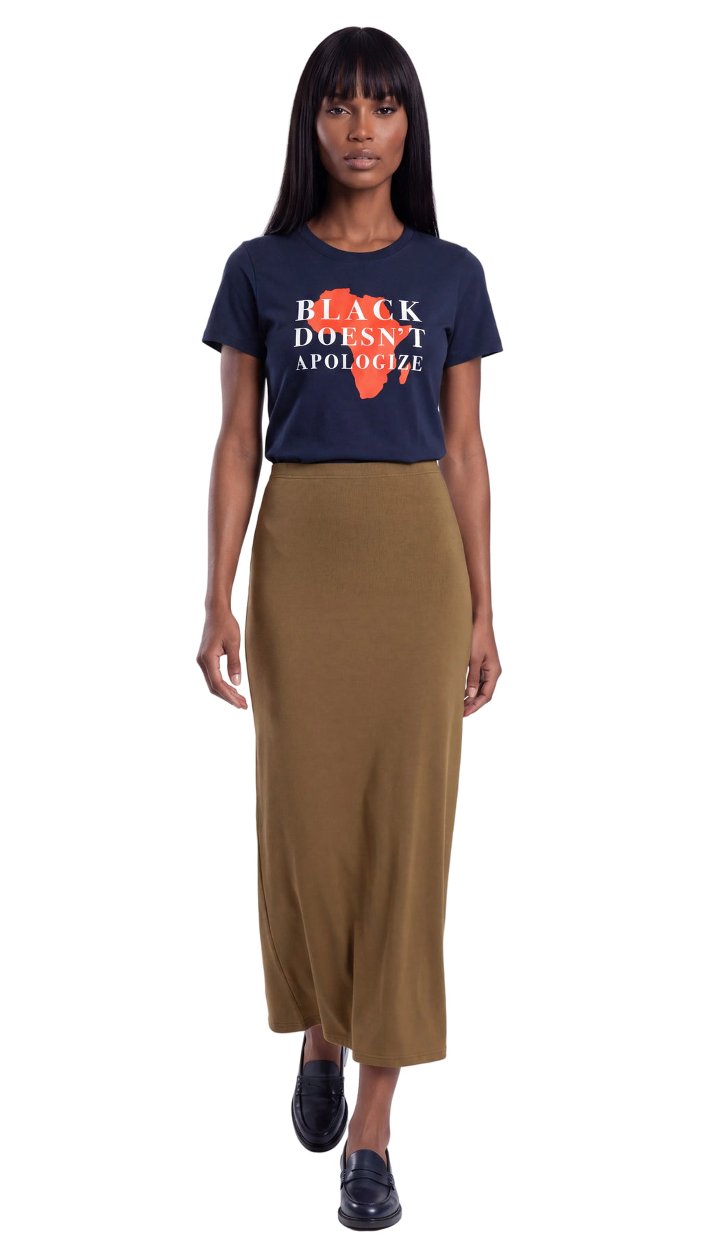 Women's Slim Fit Crewneck Tee | BLACK DOESN'T APOLOGIZE