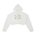 Women's Cropped Hoodie Gold Logo