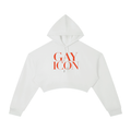 Women's Cropped Hoodie Red Logo