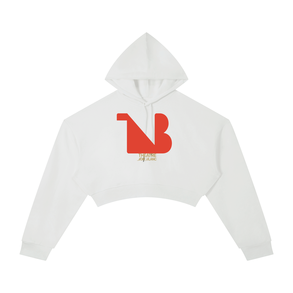 Women's Cropped Hoodie Red Logo