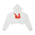 Women's Cropped Hoodie Red Logo