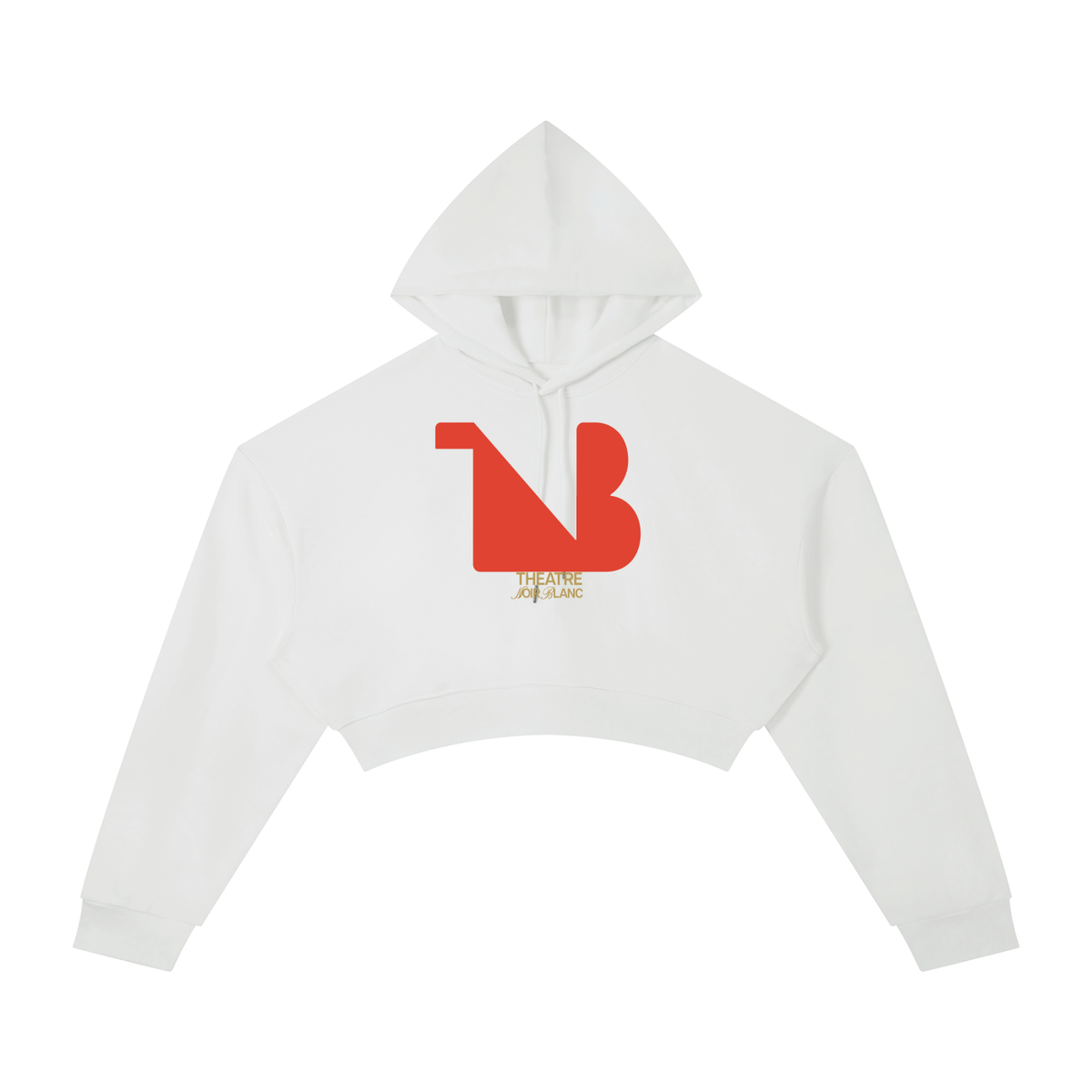 Women's Cropped Hoodie Red Logo