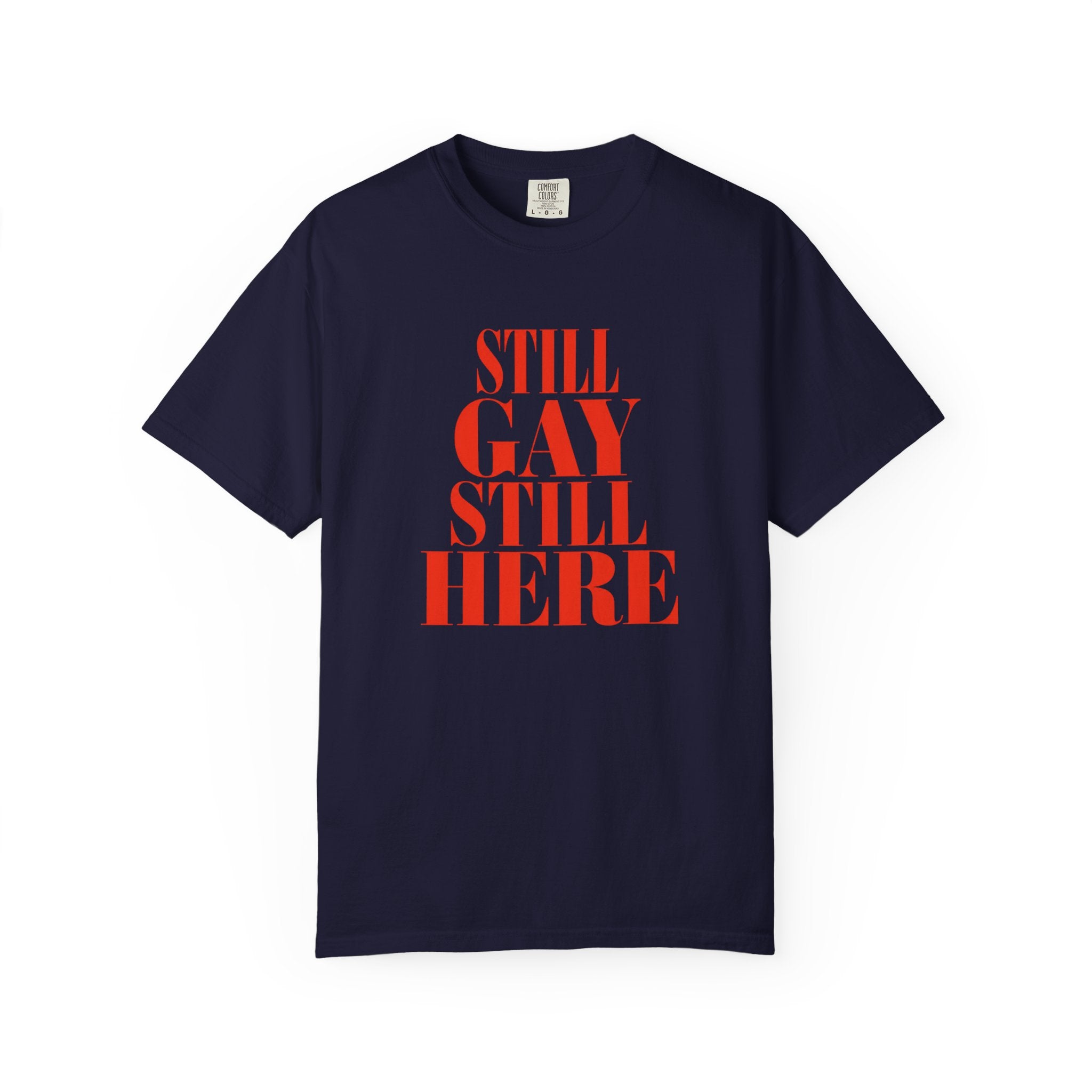 Crewneck Relaxed Fit Tee — STILL GAY STILL HERE | Gay Icon Collection