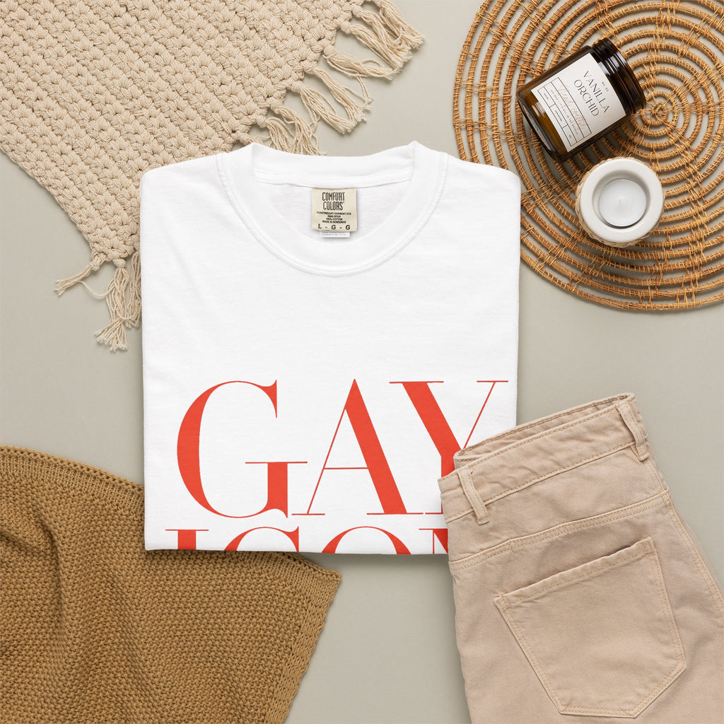 Crewneck Relaxed Fit Tee Shirt | GAY ICON | GAY ICON COLLECTION