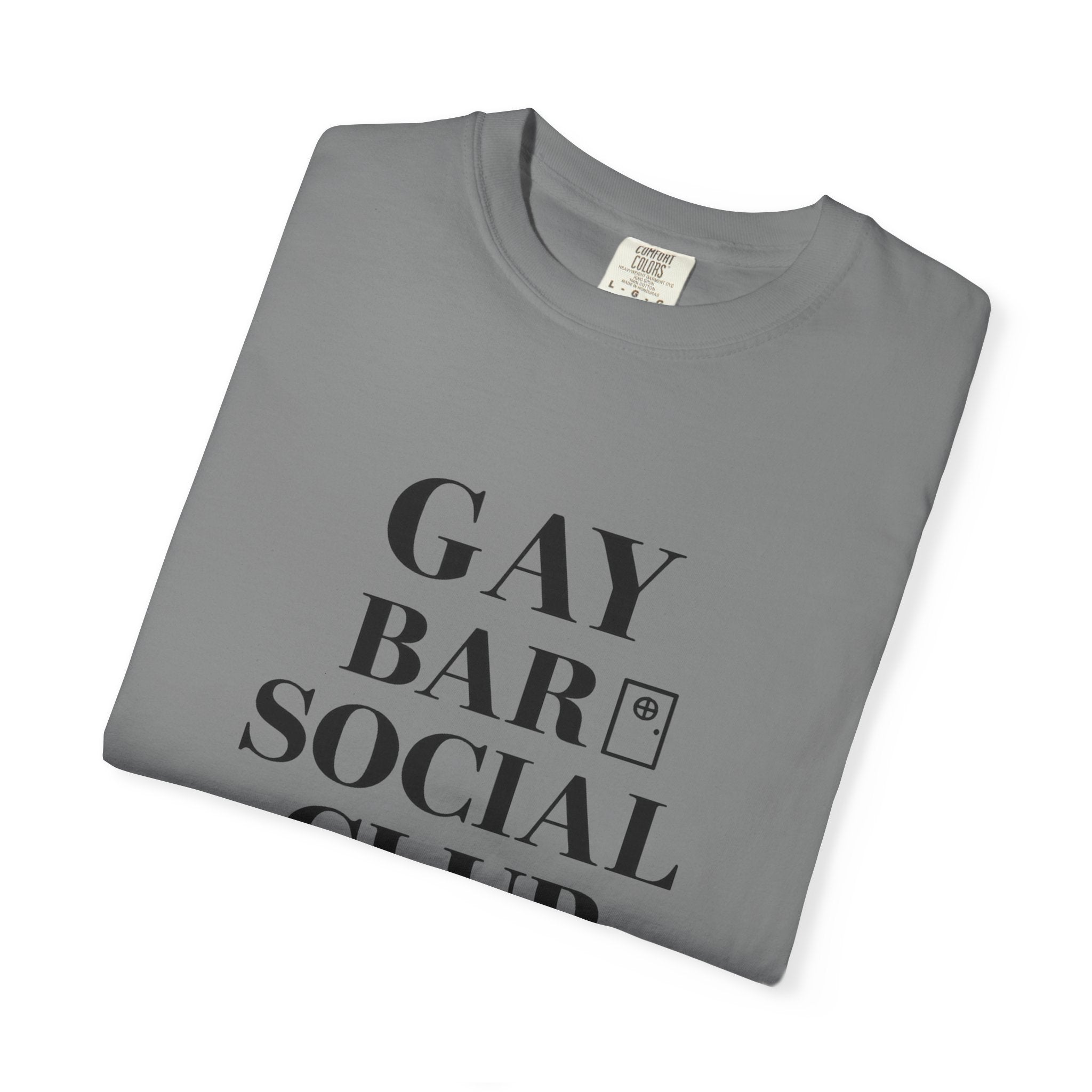 Crewneck Relaxed Fit Tee Shirt |GAY BAR SOCIAL CLUB | CONVERSATION COLLECTION