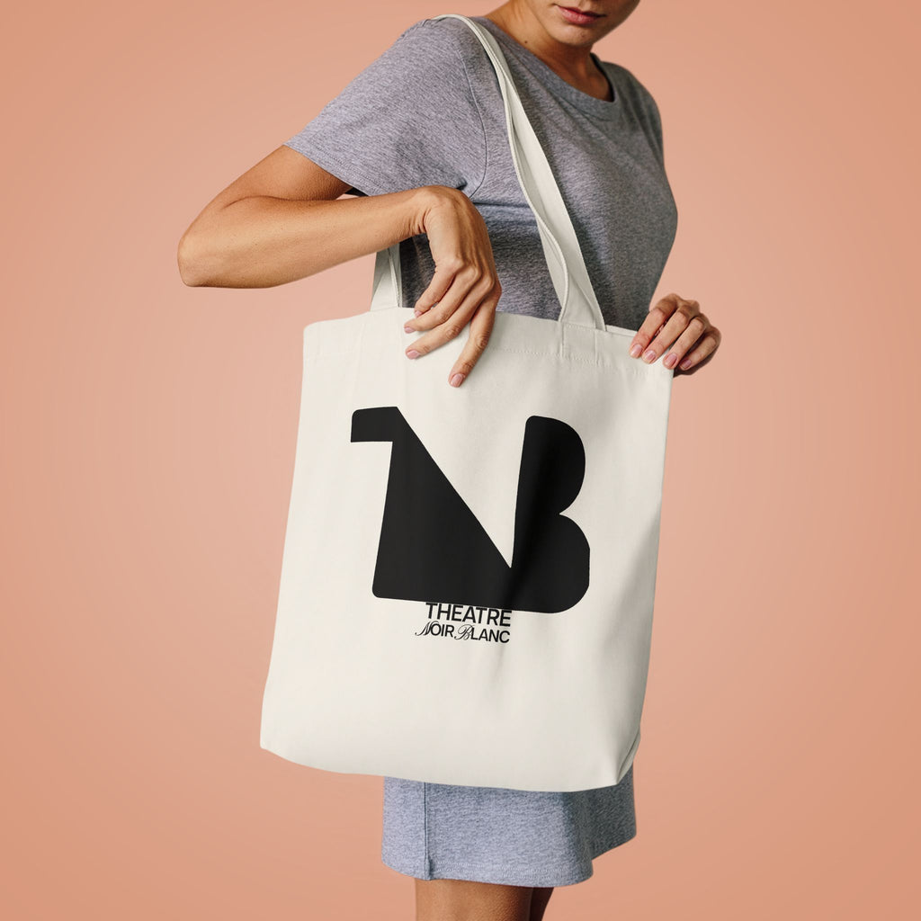 Noir Aesthetic Canvas Tote Bag — THEATRE NOIR BLANC | Theatre-Inspired Fashion