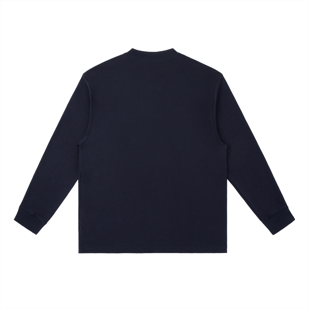 Unisex Loose Fit Long-Sleeve Crewneck Tee | BLACK DOESN'T APOLOGIZE