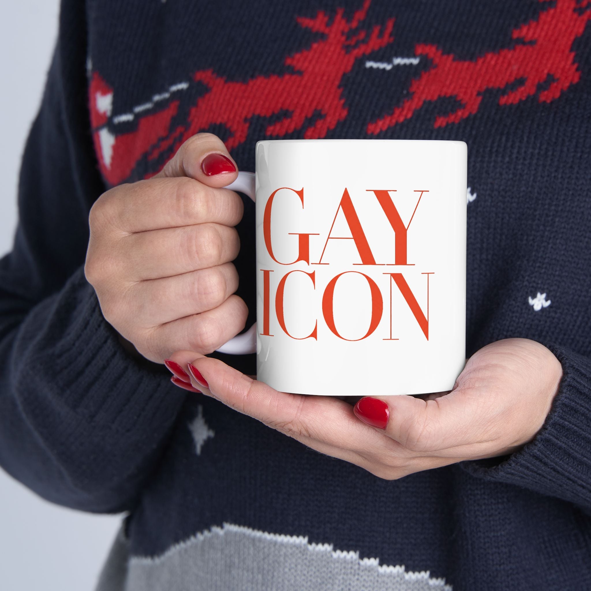 GAY ICON Ceramic Mug — LGBTQ+ Theatre Gift | Theatre Noir Blanc