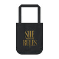 Organic Canvas Tote Bag | SHE WRITES THE RULES | CONVERSATION COLLECTION