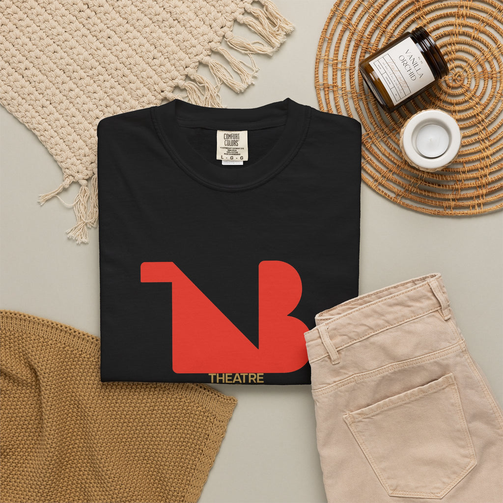 Crewneck Relaxed Fit Tee Shirts | THEATRE NOIR BLANC | Reg Logo
