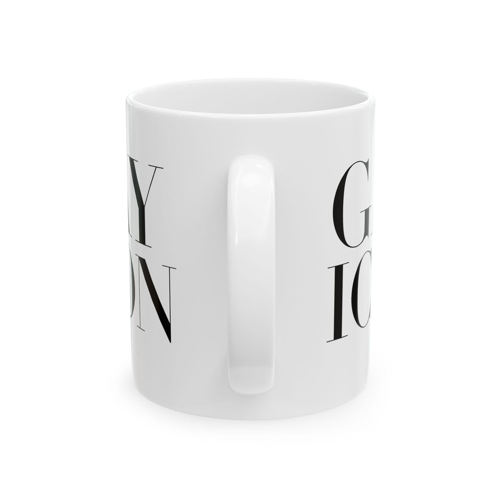 Keramiktasse SCHWULE IKONE – LGBTQ+ Theatergeschenk | Theater Noir Blanc