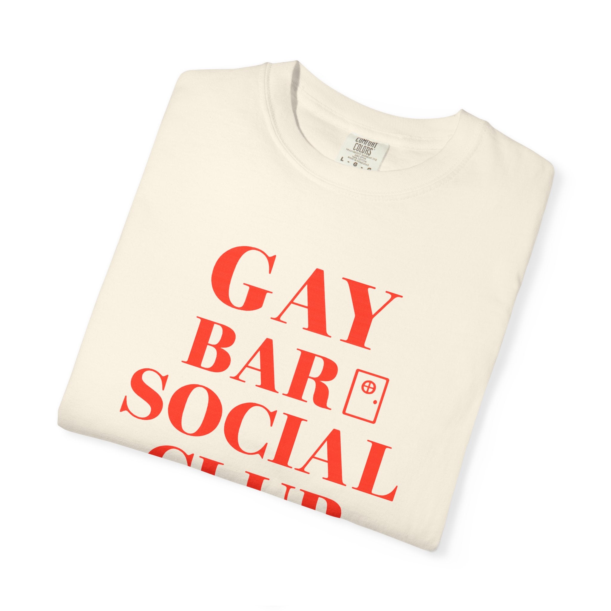 Crewneck Relaxed Fit Tee — GAY BAR SOCIAL CLUB | Conversation Collection