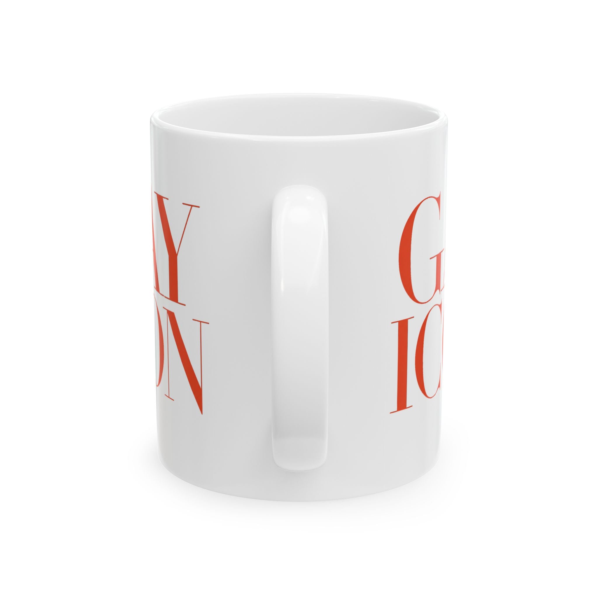 GAY ICON Ceramic Mug — LGBTQ+ Theatre Gift | Theatre Noir Blanc