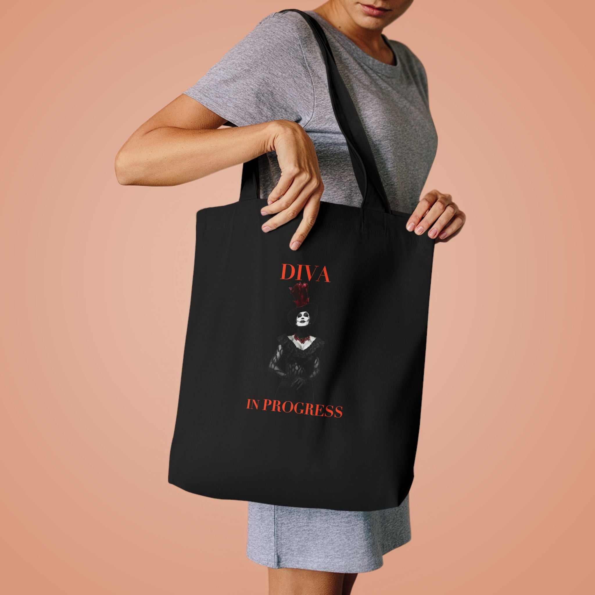 Statement Canvas Tote Bag — DIVA IN PROGRESS | Theatre-Inspired Fashion