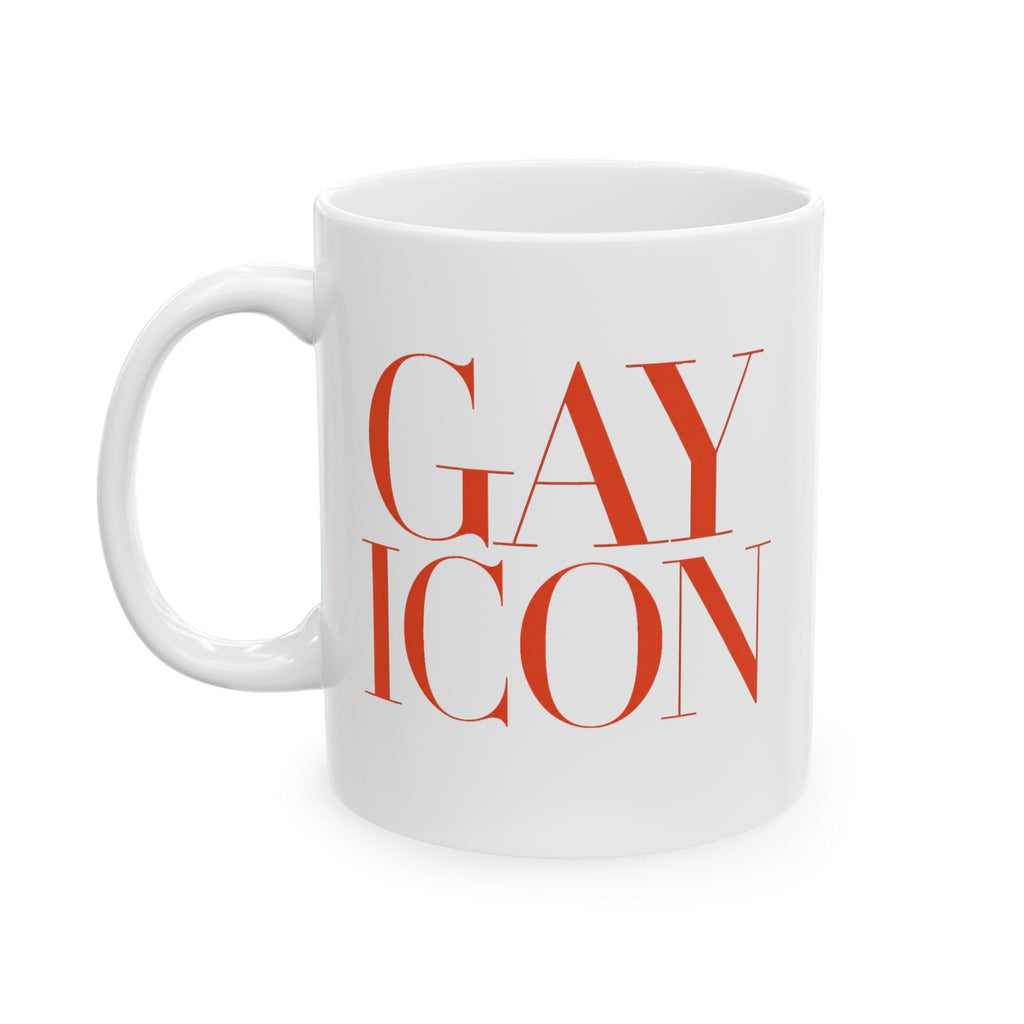 GAY ICON Ceramic Mug — LGBTQ+ Theatre Gift | Theatre Noir Blanc