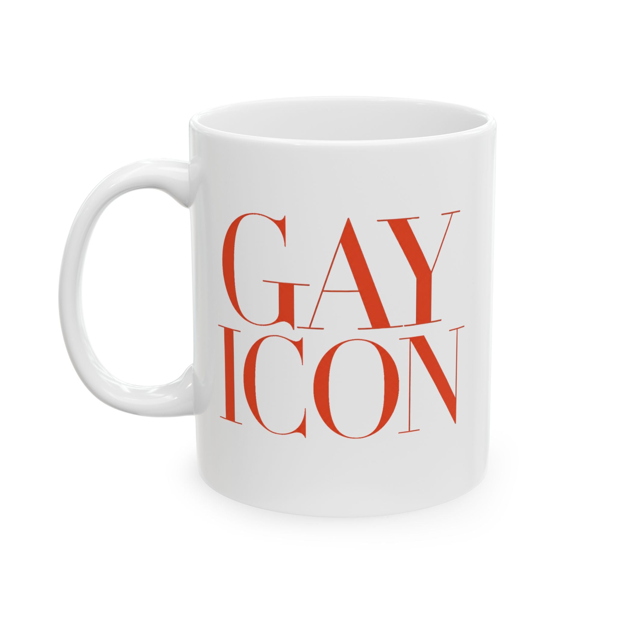 GAY ICON Ceramic Mug — LGBTQ+ Theatre Gift | Theatre Noir Blanc