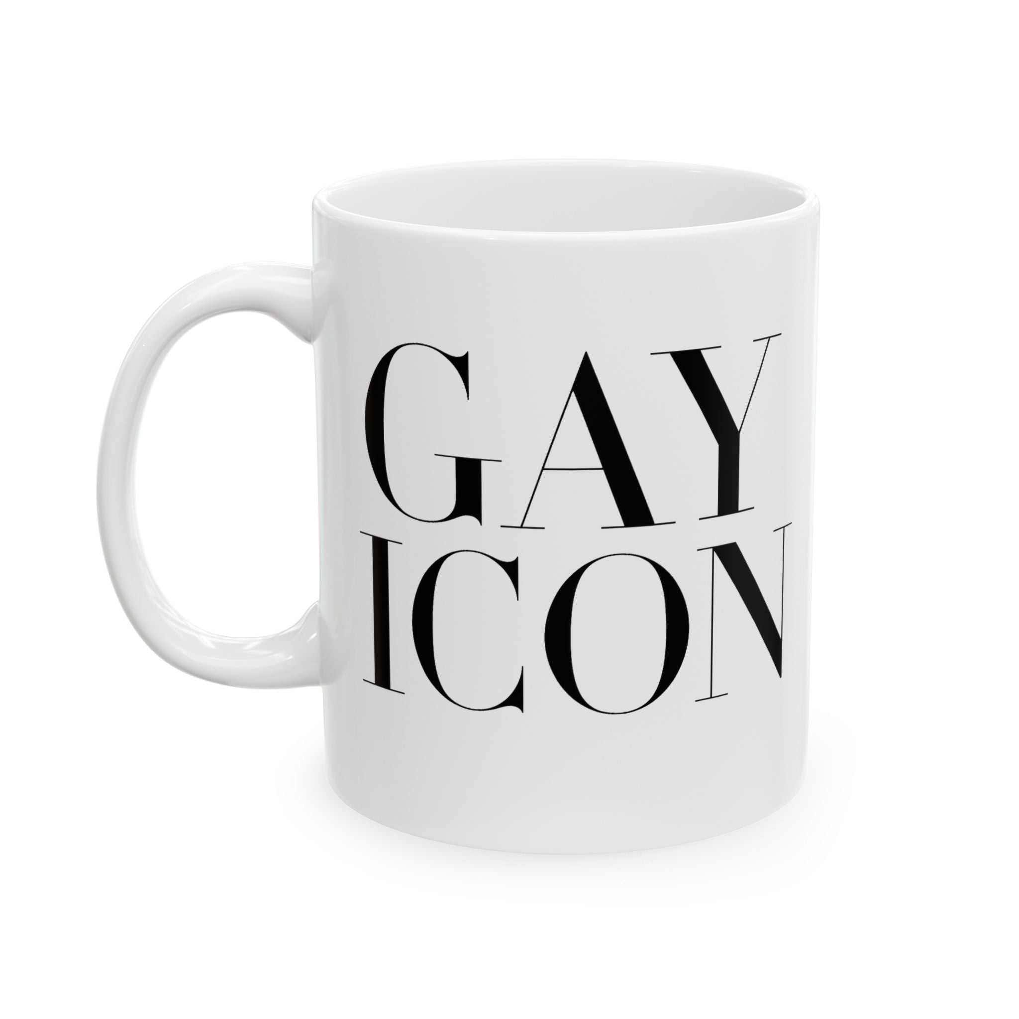 GAY ICON Ceramic Mug — LGBTQ+ Theatre Gift | Theatre Noir Blanc
