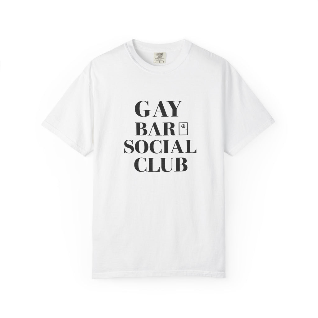 Crewneck Relaxed Fit Tee Shirt |GAY BAR SOCIAL CLUB | CONVERSATION COLLECTION