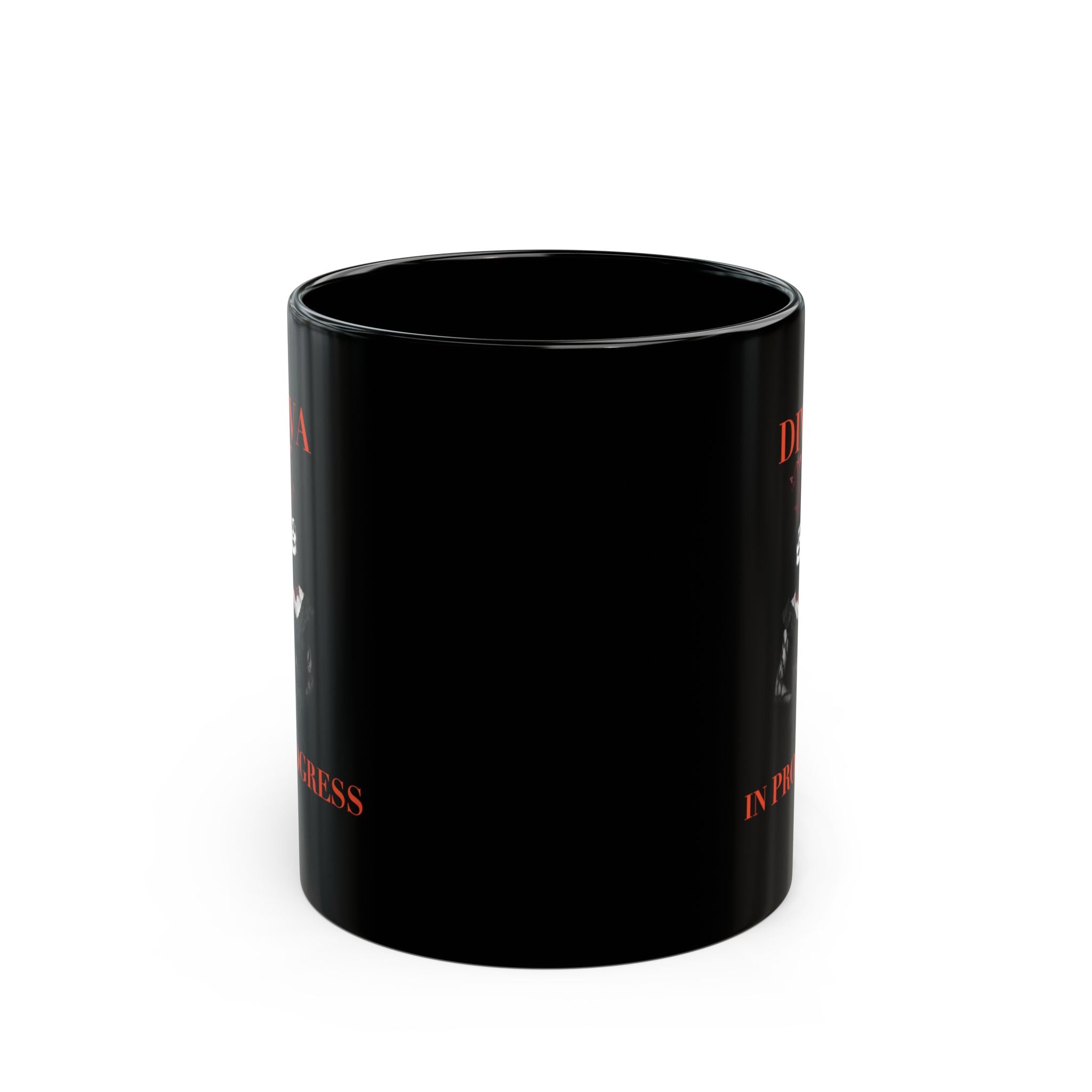 Noir Aesthetic Ceramic Mug — DIVA IN PROGRESS | Theatre Gift