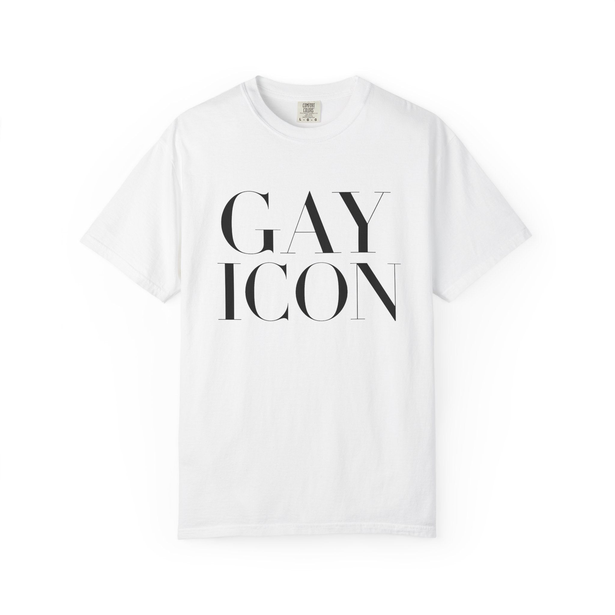 Crewneck Relaxed Fit Tee Shirt | GAY ICON | GAY ICON COLLECTION