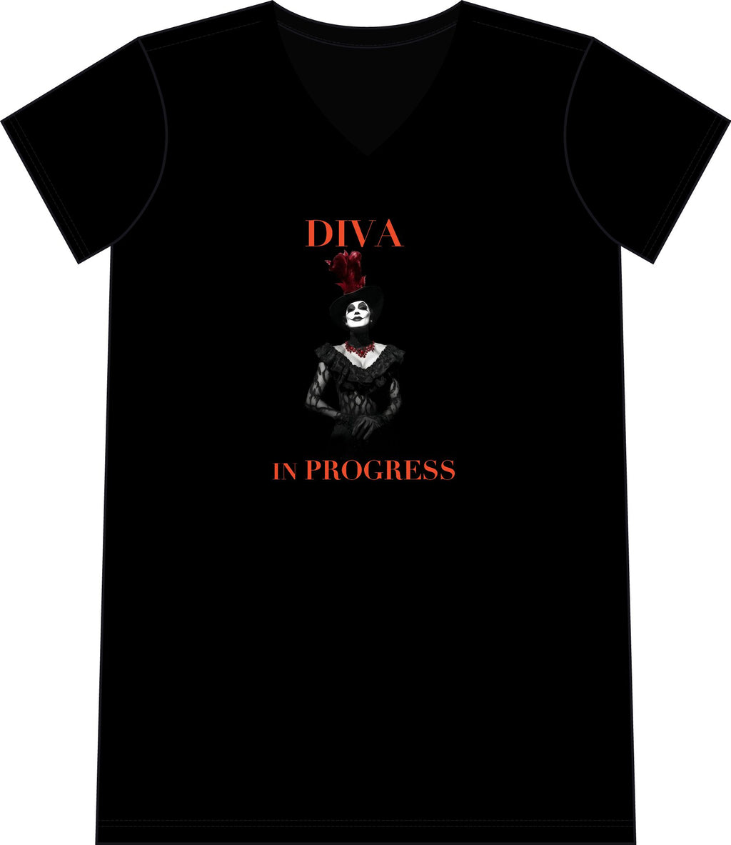 Women's V-Neck Coverup | DIVA IN PROGRESS | LE SALON NOIR COLLECTION