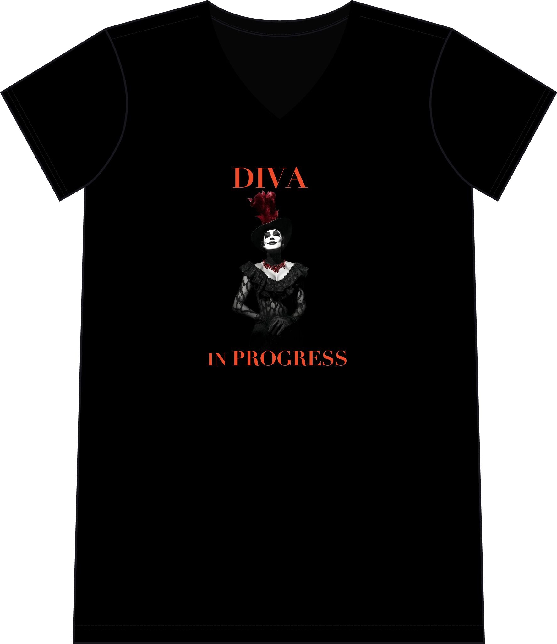 Women's V-Neck Coverup | DIVA IN PROGRESS | LE SALON NOIR COLLECTION