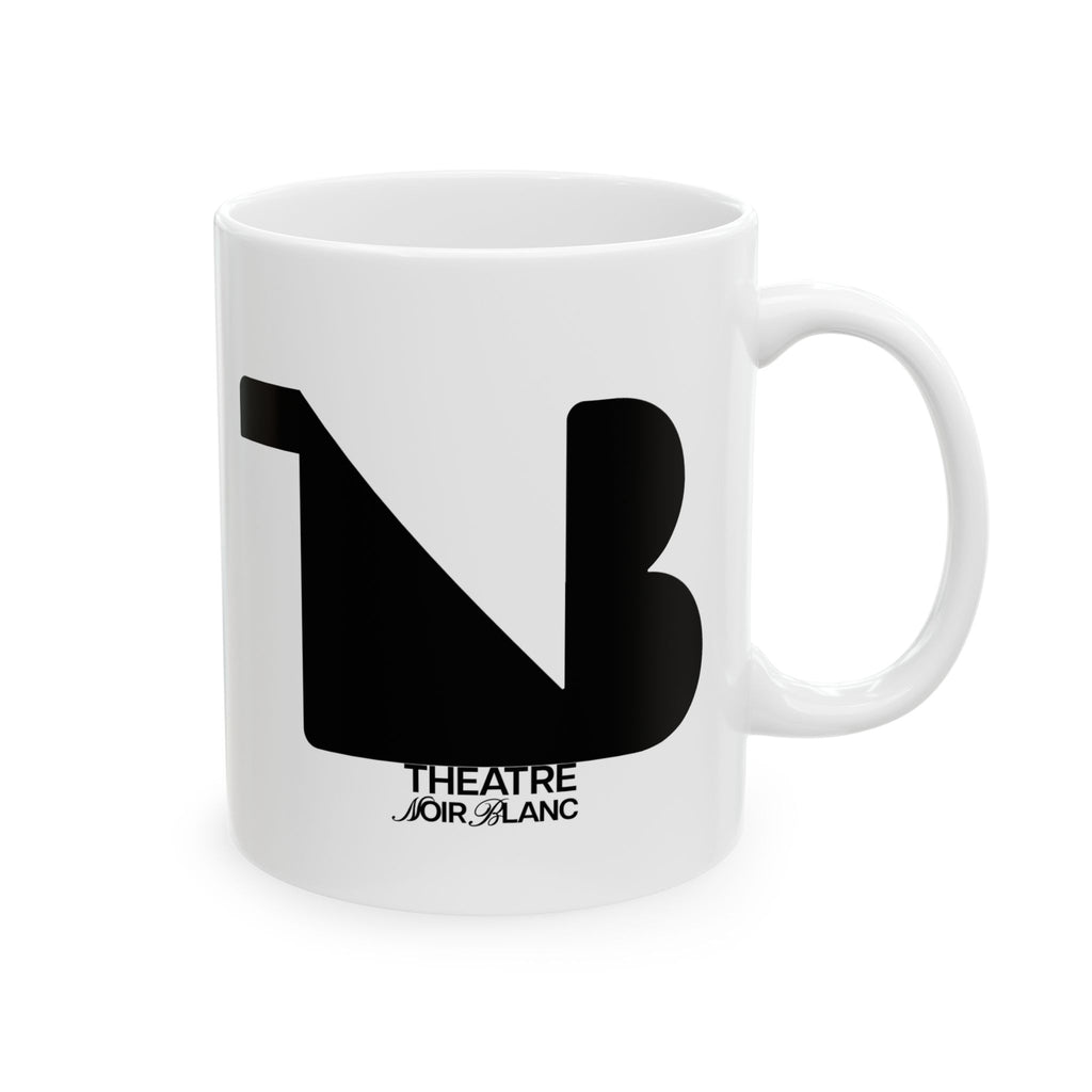 Theatre Noir Blanc Ceramic Mug - Black Logo
