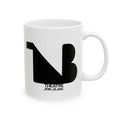 Theatre Noir Blanc Ceramic Mug - Black Logo