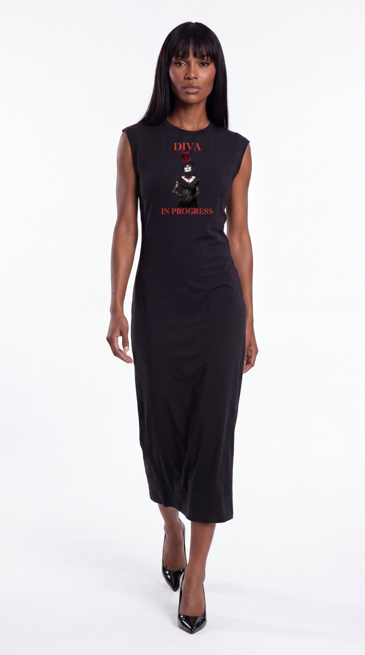 Women’s Ruched Sleeveless Dress | DIVA IN PROGRESS