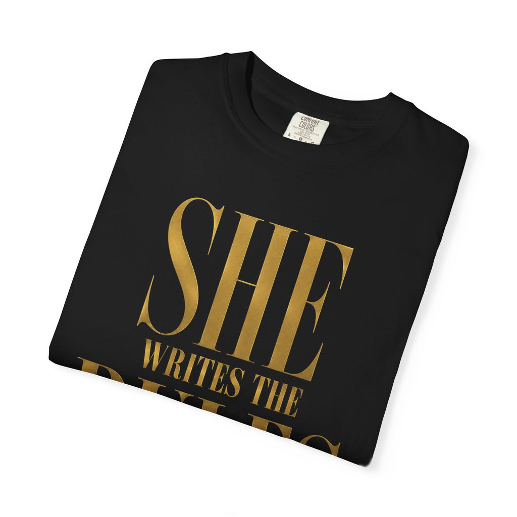 Crewneck Relaxed Fit Tee Shirt | SHE WRITES THE RULES | CONVERSATION COLLECTION