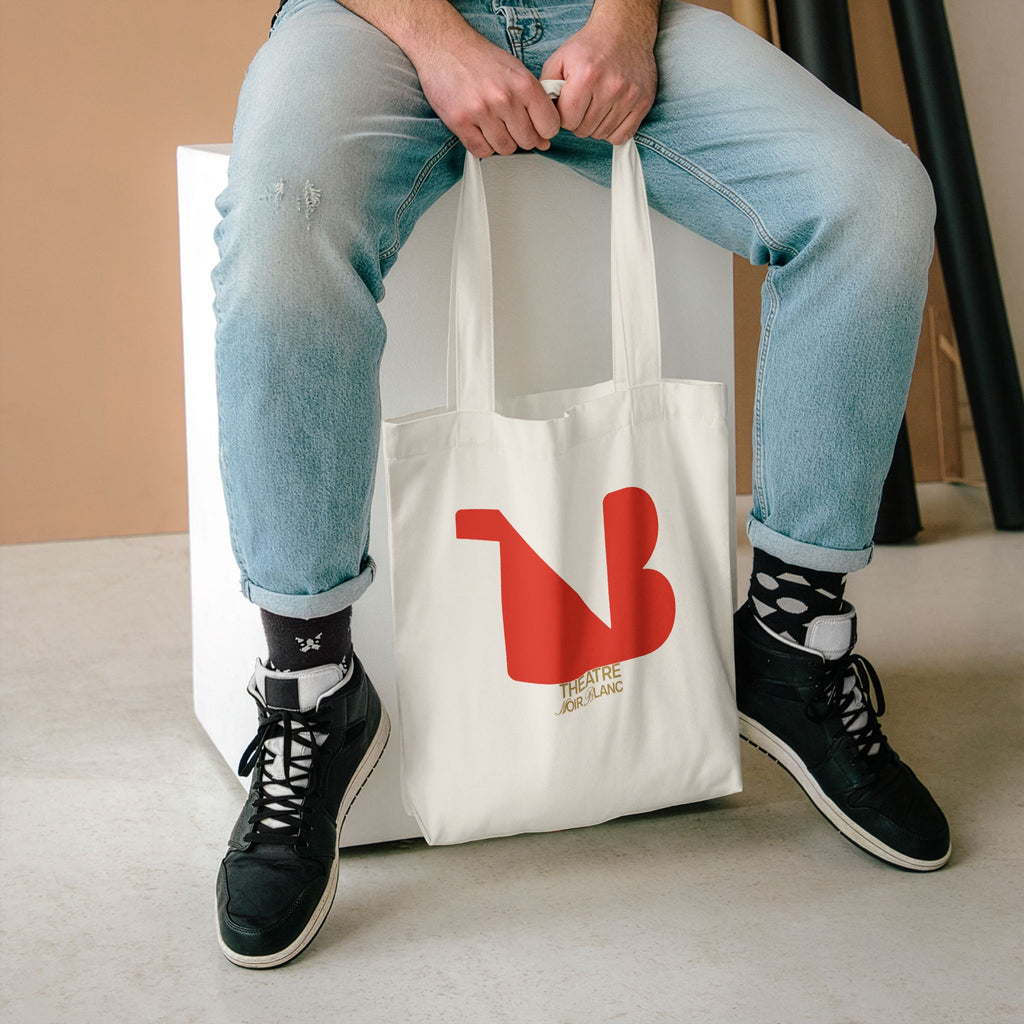 Noir Aesthetic Canvas Tote Bag — THEATRE NOIR BLANC | Theatre-Inspired Fashion