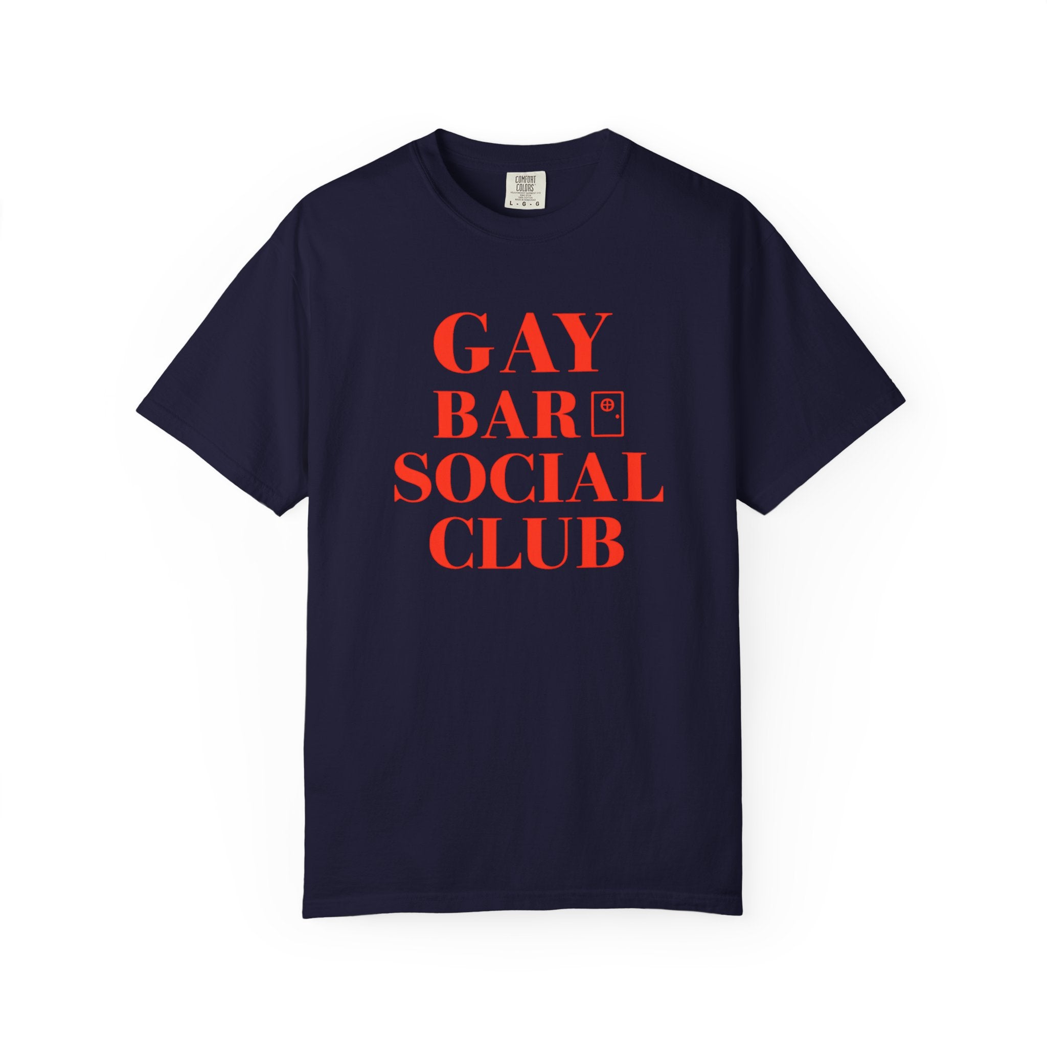 Crewneck Relaxed Fit Tee — GAY BAR SOCIAL CLUB | Conversation Collection