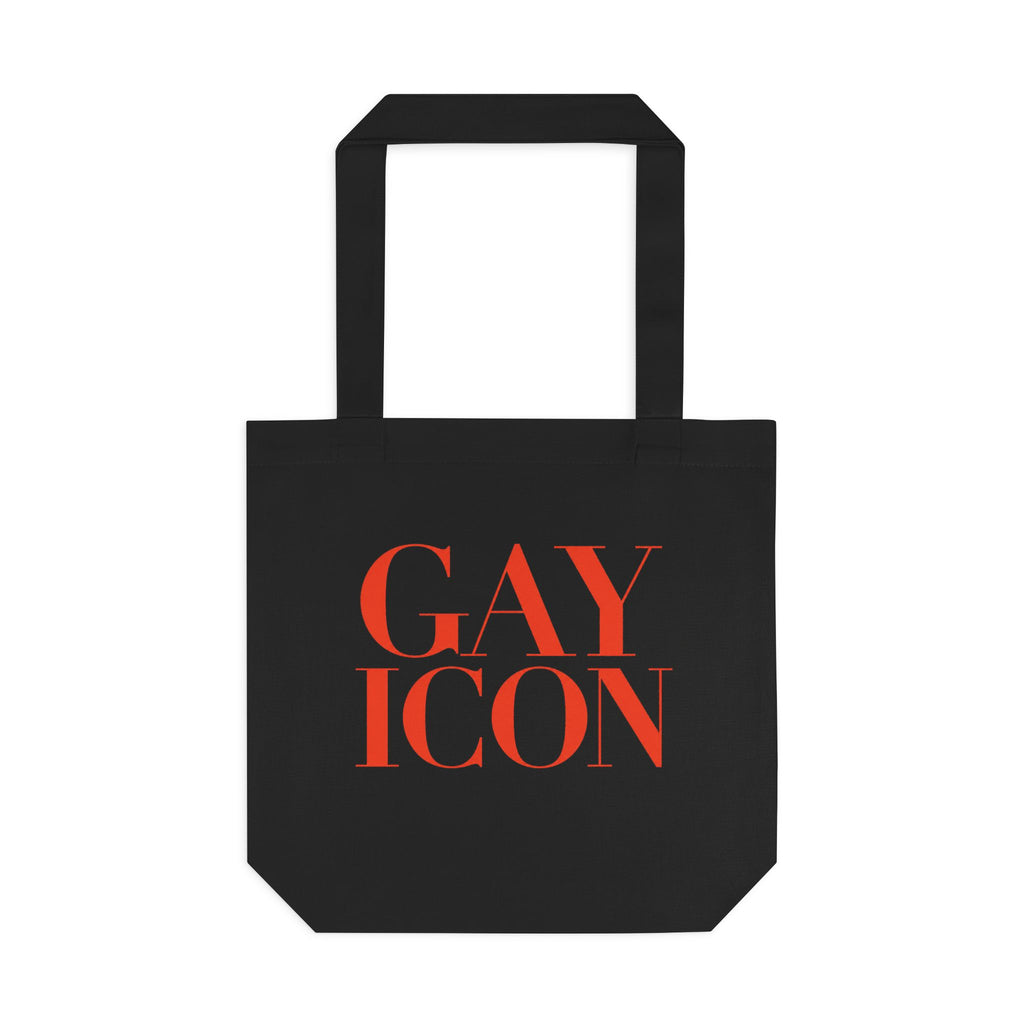 Bold LGBTQ+ Canvas Tote Bag — GAY ICON | Statement Fashion