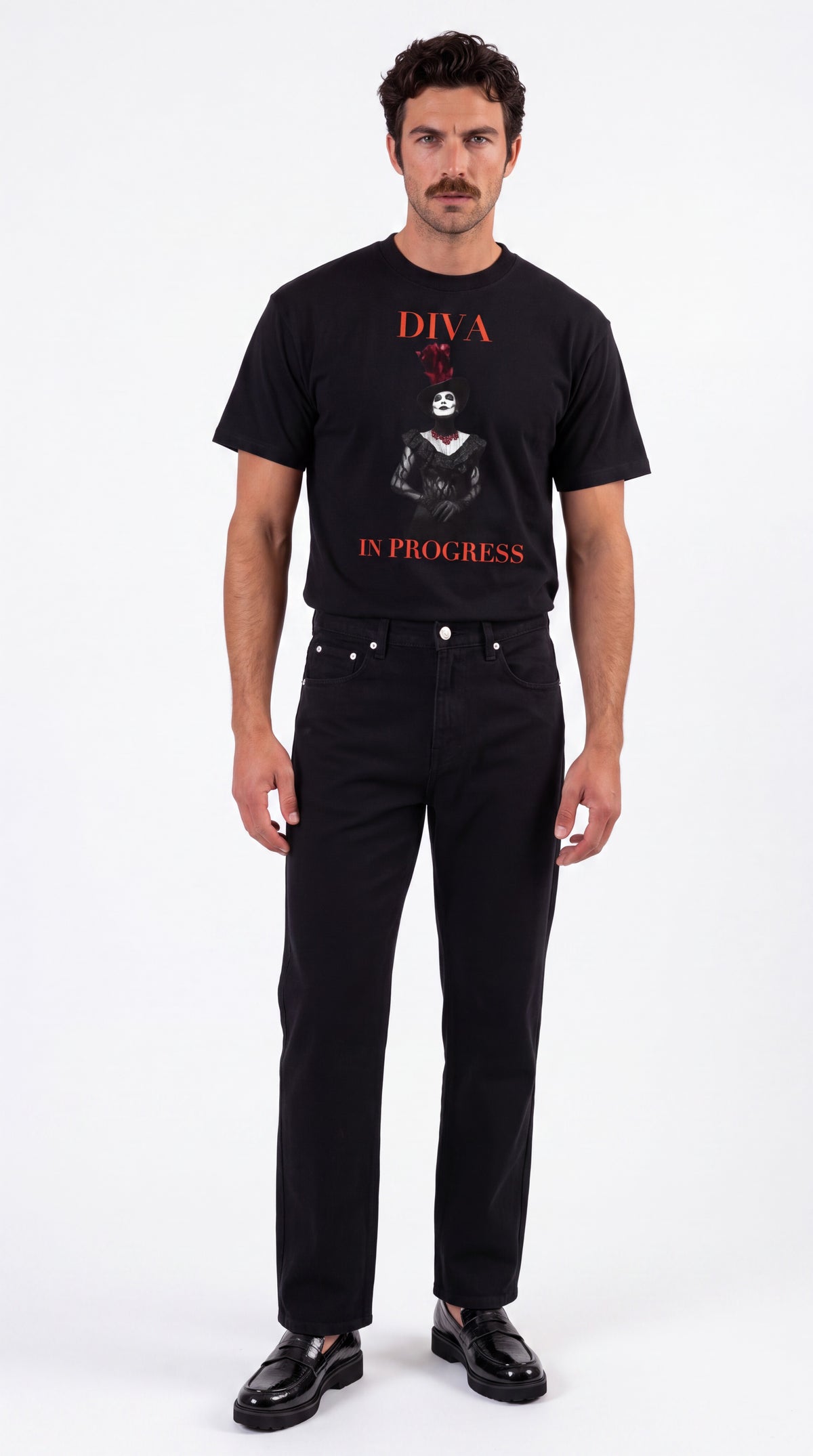 Unisex Heavyweight Oversized 100% Cotton Tee | DIVA IN PROGRESS