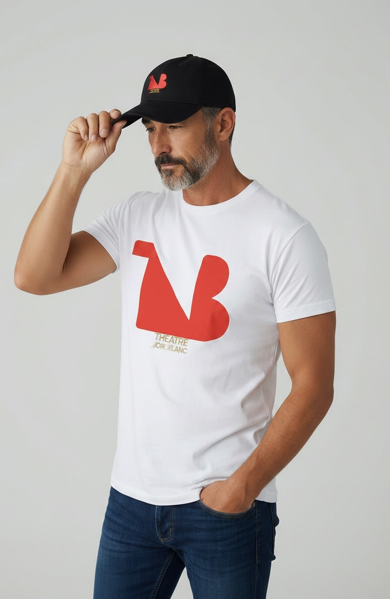 THEATRE NOIR BLANC Embroidered Signature Baseball Cap