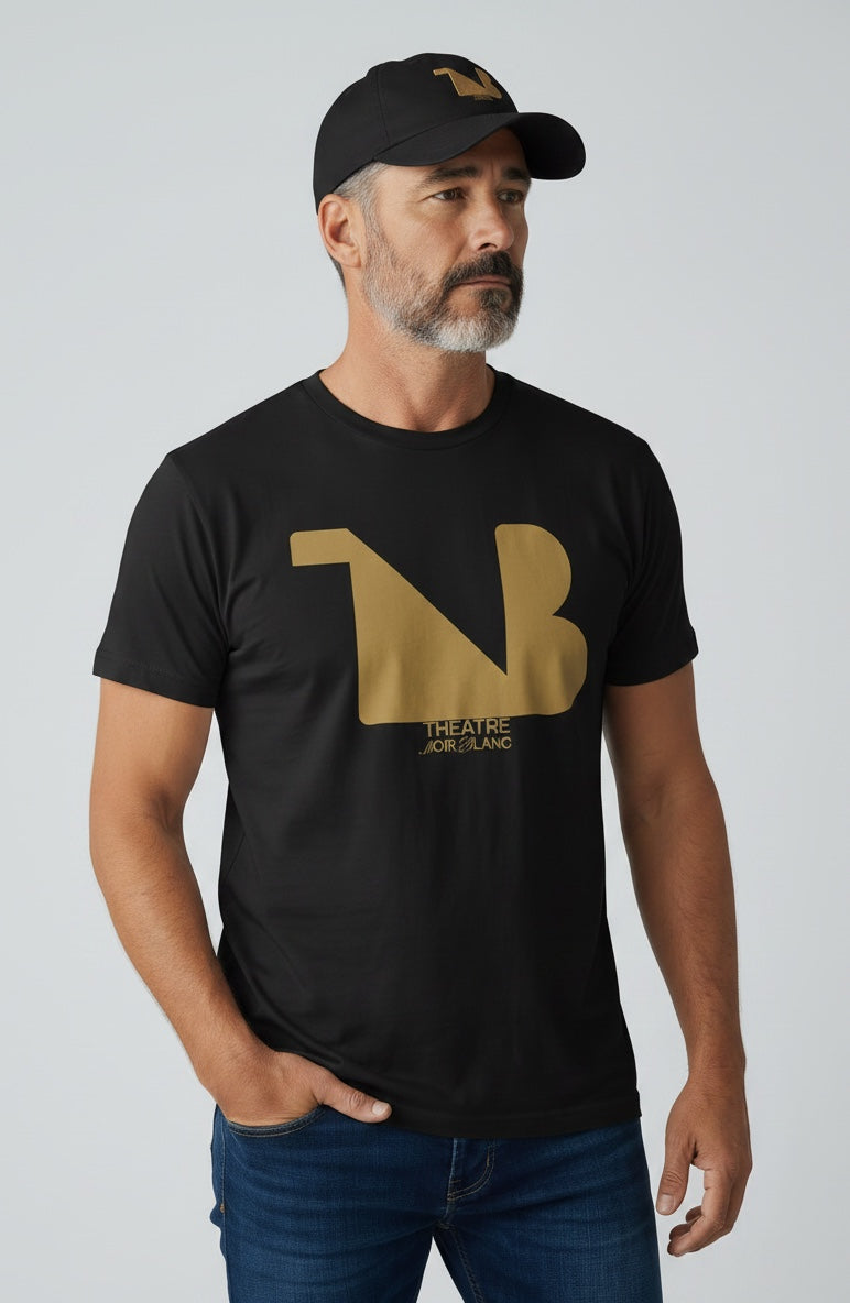 Theatre Noir Blanc Embroidered Baseball Cap — Gold Logo | Limited Edition
