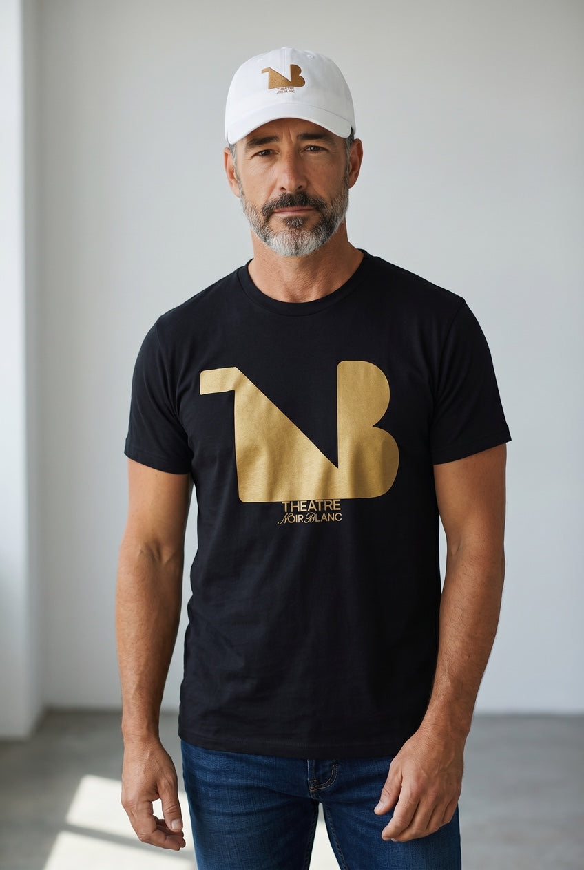 Theatre Noir Blanc Bestickte Baseballkappe – Gold-Logo | Limitierte Auflage