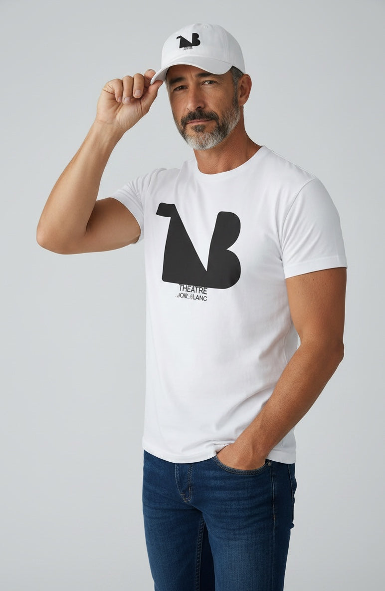 THEATRE NOIR BLANC Embroidered Signature Baseball Cap
