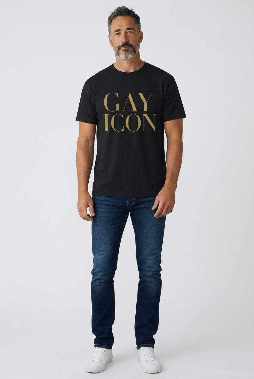 Crewneck Relaxed Fit Tee Shirt | GAY ICON | GAY ICON COLLECTION
