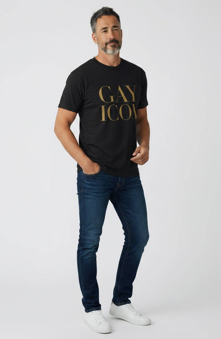 Crewneck Relaxed Fit Tee Shirt | GAY ICON | GAY ICON COLLECTION