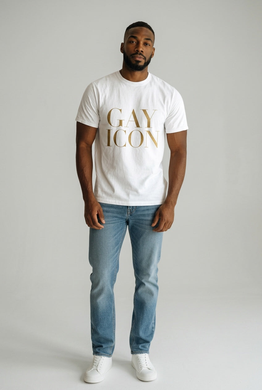 Crewneck Relaxed Fit Tee Shirt | GAY ICON | GAY ICON COLLECTION