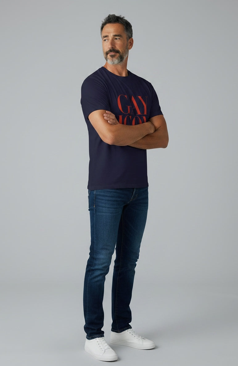 Crewneck Relaxed Fit Tee Shirt | GAY ICON | GAY ICON COLLECTION