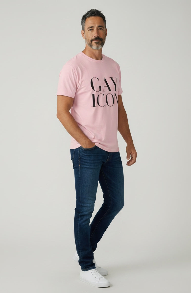 Crewneck Relaxed Fit Tee Shirt | GAY ICON | GAY ICON COLLECTION