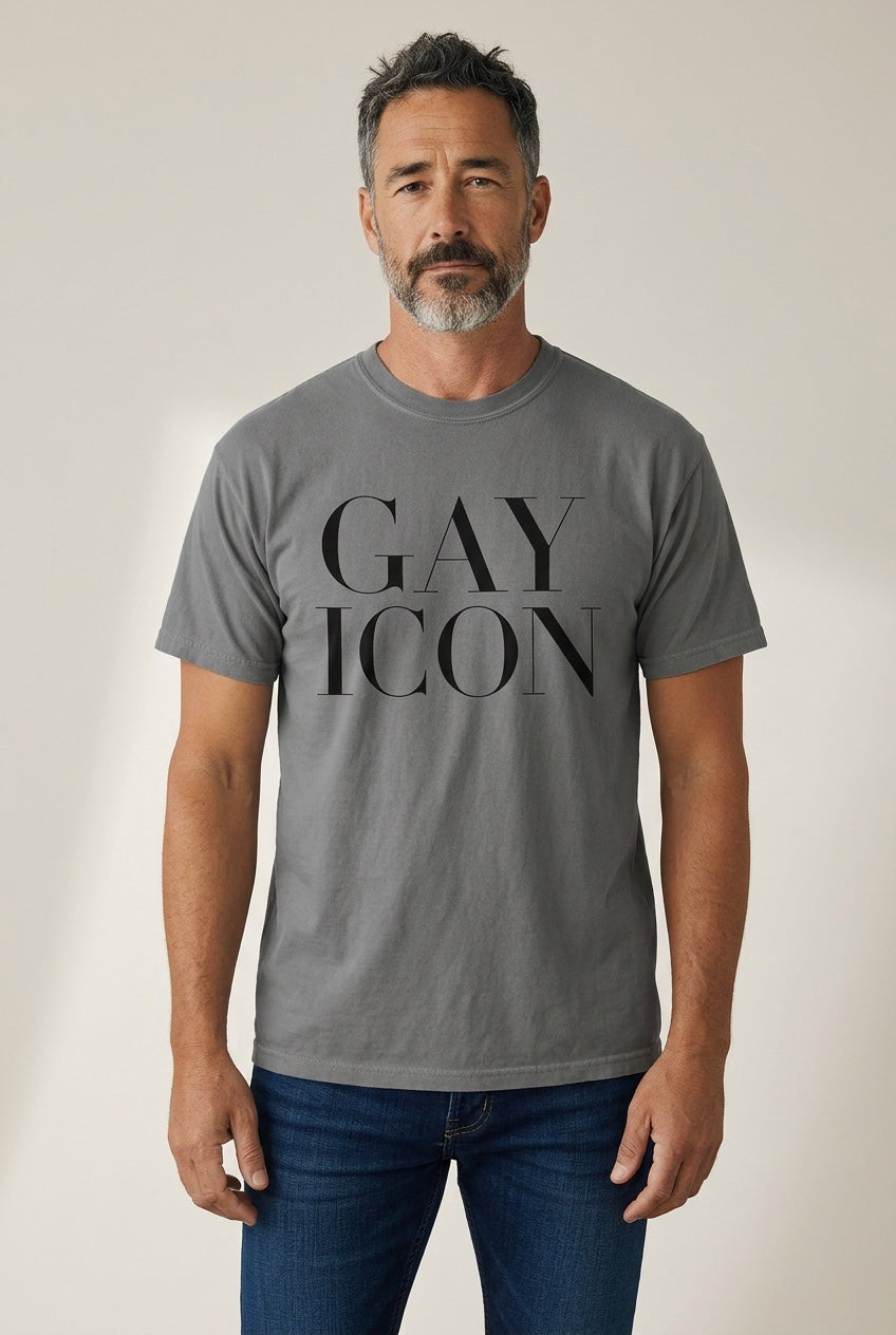 Crewneck Relaxed Fit Tee Shirt | GAY ICON | GAY ICON COLLECTION