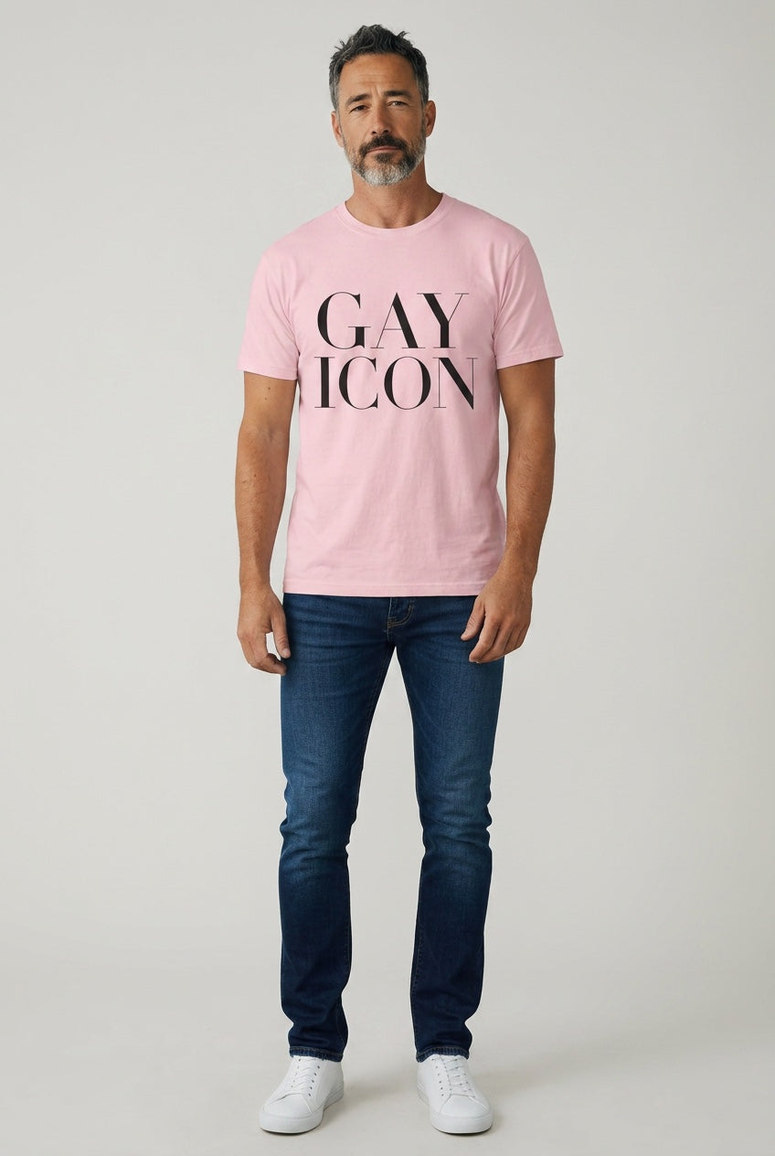 Crewneck Relaxed Fit Tee Shirt | GAY ICON | GAY ICON COLLECTION