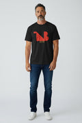 Crewneck Relaxed Fit Tee Shirts | THEATRE NOIR BLANC | Reg Logo