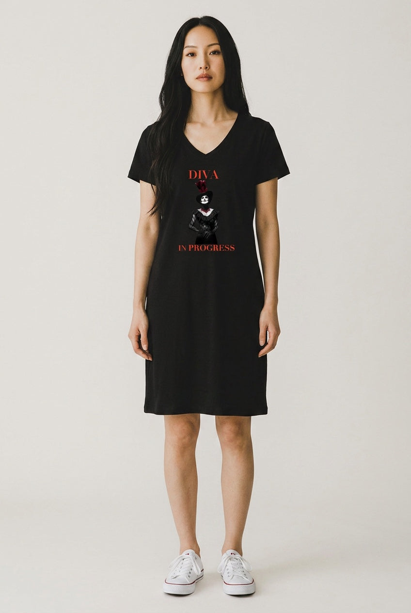 Women's V-Neck Coverup | DIVA IN PROGRESS | LE SALON NOIR COLLECTION