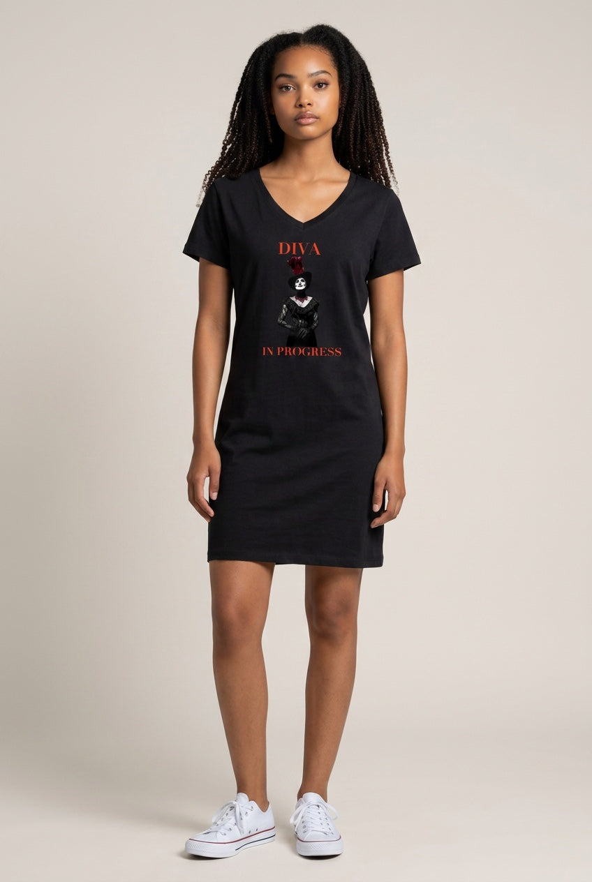 Women's V-Neck Coverup | DIVA IN PROGRESS | LE SALON NOIR COLLECTION