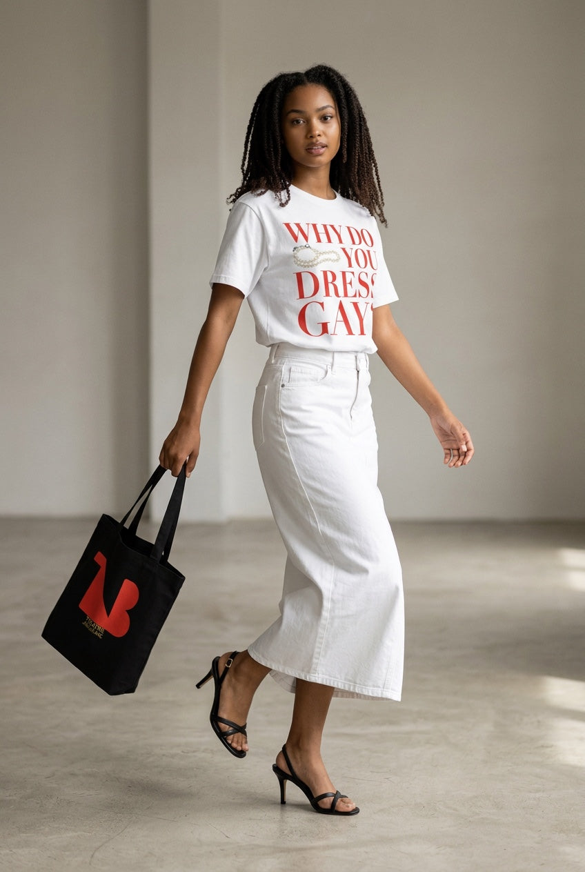 Noir Aesthetic Canvas Tote Bag — THEATRE NOIR BLANC | Theatre-Inspired Fashion