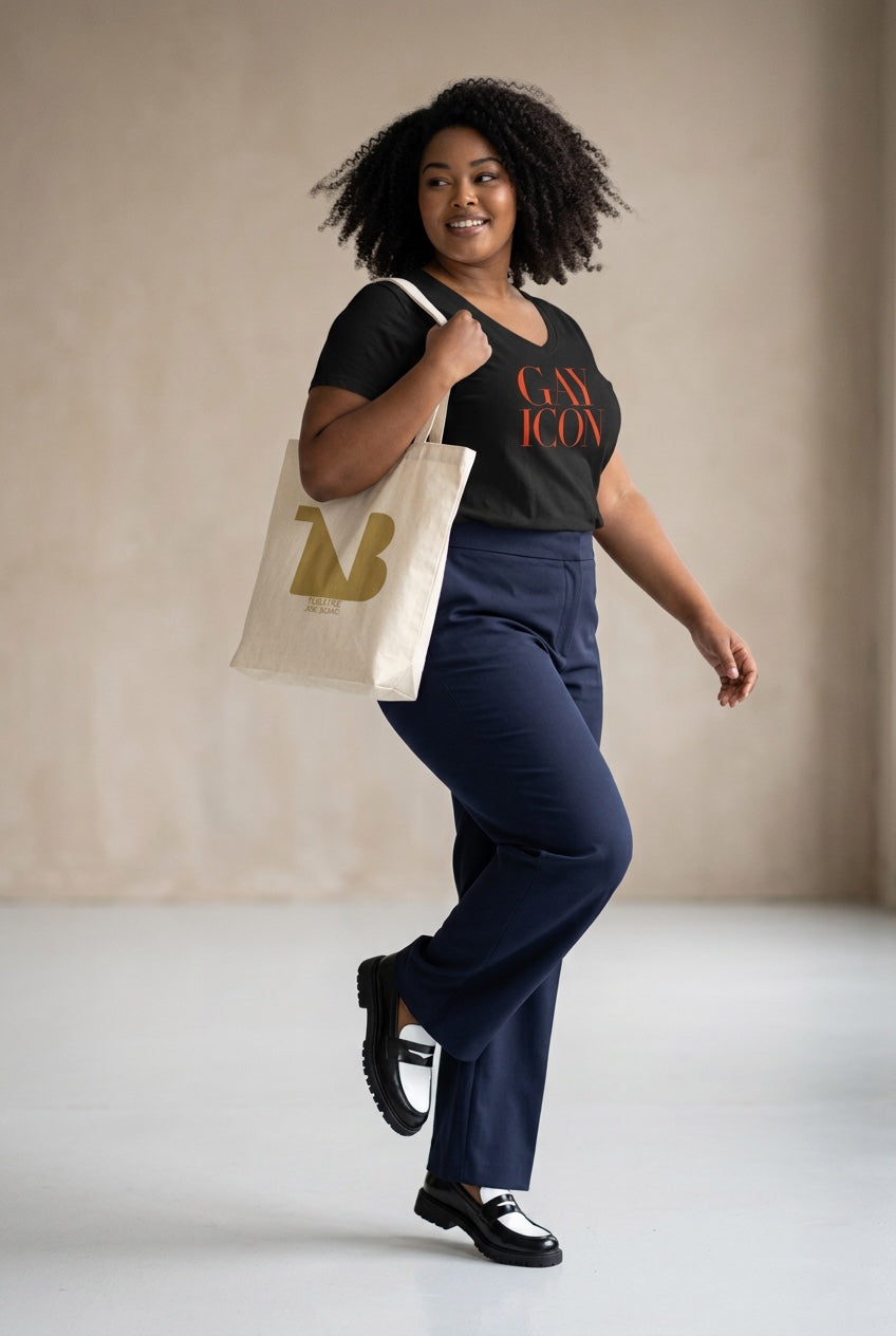 Noir Aesthetic Canvas Tote Bag — THEATRE NOIR BLANC | Theatre-Inspired Fashion